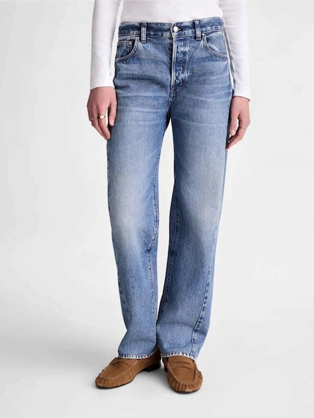 Madewell Pieced Barrel Leg Jean Rigid Size 27